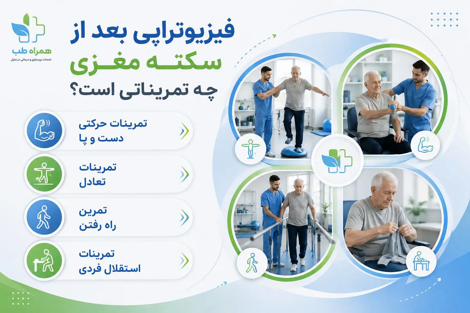 تمرینات بیمار سکته مغزی